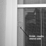 Umístění držáčku na síti